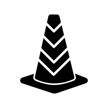 Trafik konisi vektör illüstrasyonu