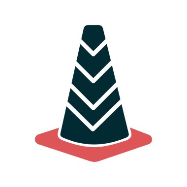 Trafik konisi vektör illüstrasyonu