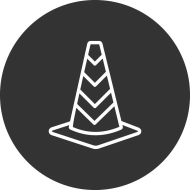 Trafik konisi vektör illüstrasyonu