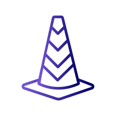 Trafik konisi vektör illüstrasyonu