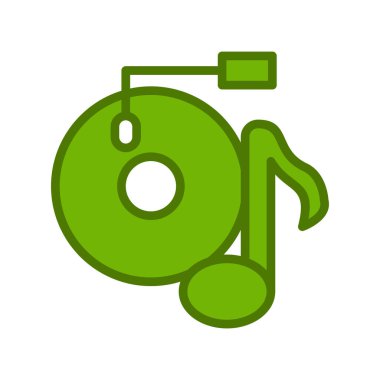 Vinil modern simgenin vektör illüstrasyonu