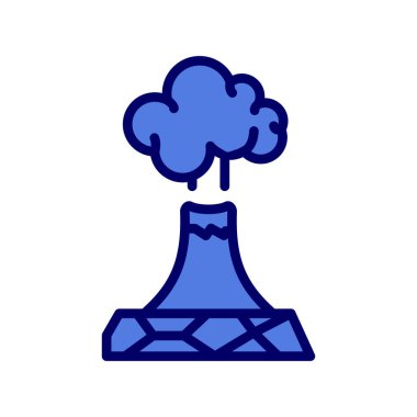  Volkan simgesi vektör illüstrasyon grafik tasarımı