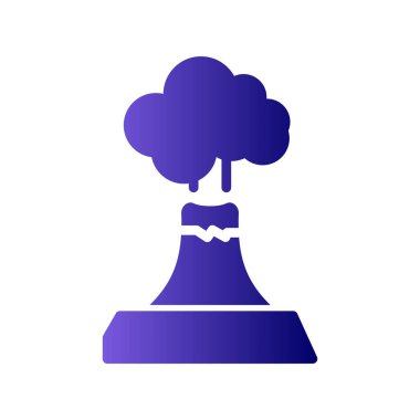  Volkan simgesi vektör illüstrasyon grafik tasarımı