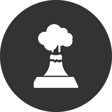  Volkan simgesi vektör illüstrasyon grafik tasarımı