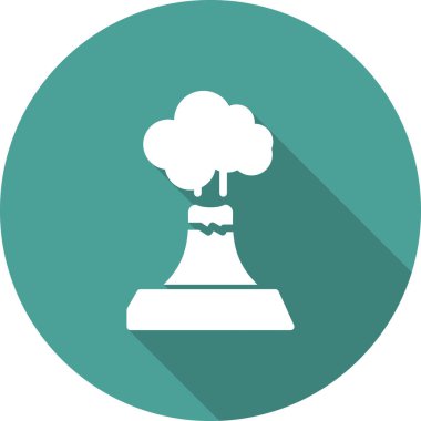  Volkan simgesi vektör illüstrasyon grafik tasarımı