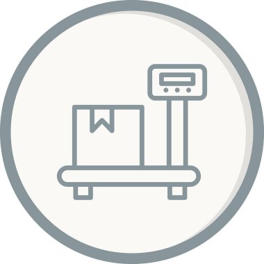 Kişisel ve ticari kullanım için vektör illüstrasyon simgesi. Ağırlık