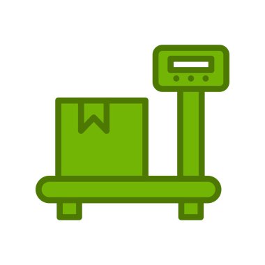 Kişisel ve ticari kullanım için vektör illüstrasyon simgesi. Ağırlık