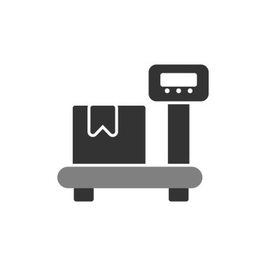 Kişisel ve ticari kullanım için vektör illüstrasyon simgesi. Ağırlık