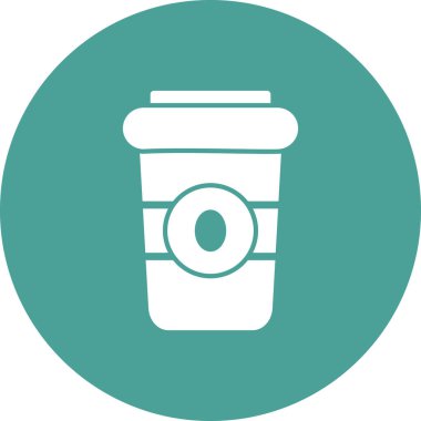 kahve fincanı simgesi, vektör illüstrasyonu  