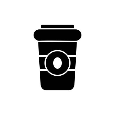 kahve fincanı simgesi, vektör illüstrasyonu  