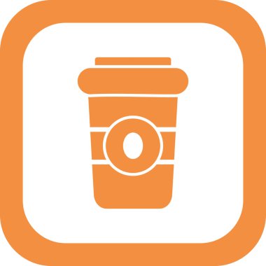 kahve fincanı simgesi, vektör illüstrasyonu  