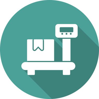 Kişisel ve ticari kullanım için vektör illüstrasyon simgesi. Ağırlık