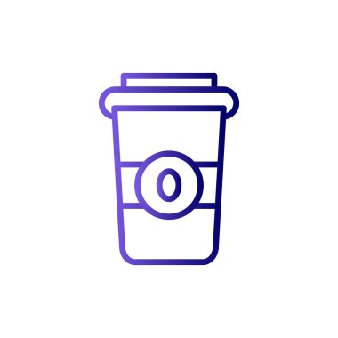 kahve fincanı simgesi, vektör illüstrasyonu  