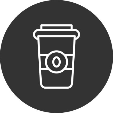 kahve fincanı simgesi, vektör illüstrasyonu  