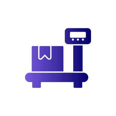 Kişisel ve ticari kullanım için vektör illüstrasyon simgesi. Ağırlık