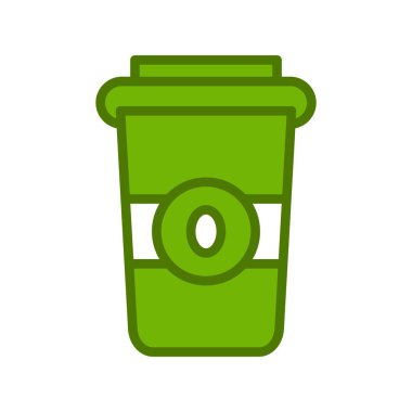 kahve fincanı simgesi, vektör illüstrasyonu  