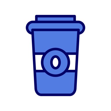 kahve fincanı simgesi, vektör illüstrasyonu  