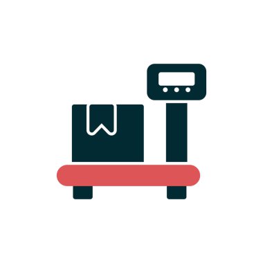 Kişisel ve ticari kullanım için vektör illüstrasyon simgesi. Ağırlık