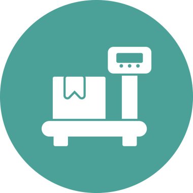 Kişisel ve ticari kullanım için vektör illüstrasyon simgesi. Ağırlık