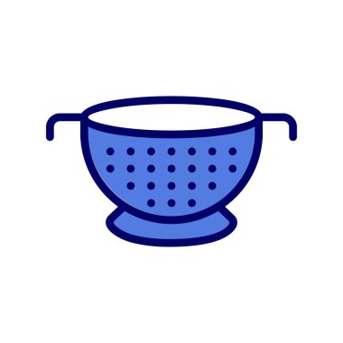 Colander web simgesi, vektör illüstrasyonu