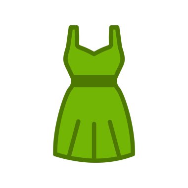 kadın elbise web simgesi vektör illüstrasyonu