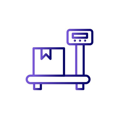 Kişisel ve ticari kullanım için vektör illüstrasyon simgesi. Ağırlık