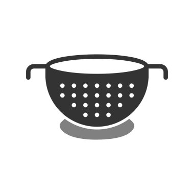 Colander web simgesi, vektör illüstrasyonu
