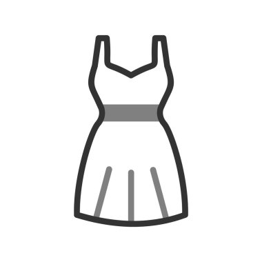 kadın elbise web simgesi vektör illüstrasyonu