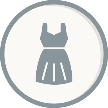 female dress web icon vector illustration