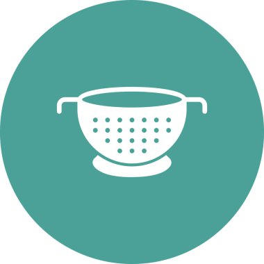 Colander web icon, vector illustration