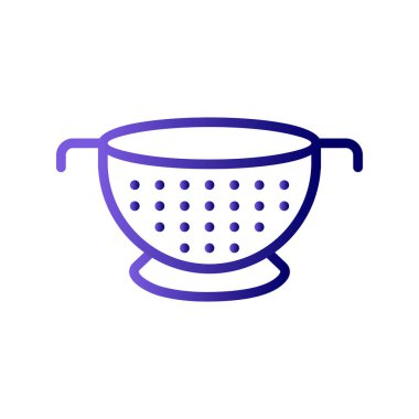 Colander web simgesi, vektör illüstrasyonu
