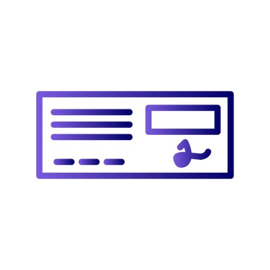 Banka Denetim vektör simgesi. Web uygulaması veya mobil uygulama için modern düz illüstrasyon pictogram.