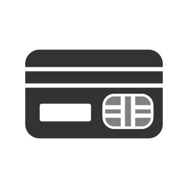 Kredi kartı simgesi, vektör illüstrasyonu