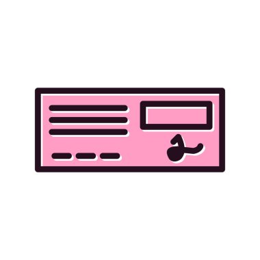 Banka Denetim vektör simgesi. Web uygulaması veya mobil uygulama için modern düz illüstrasyon pictogram.