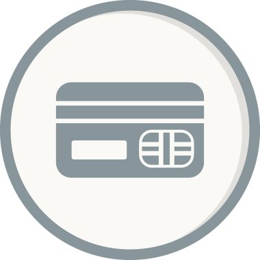 Kredi kartı simgesi, vektör illüstrasyonu