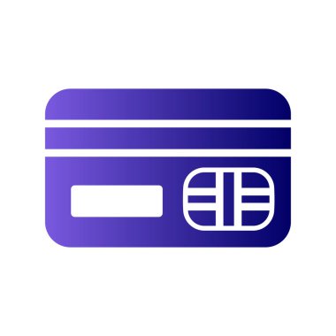 Kredi kartı simgesi, vektör illüstrasyonu