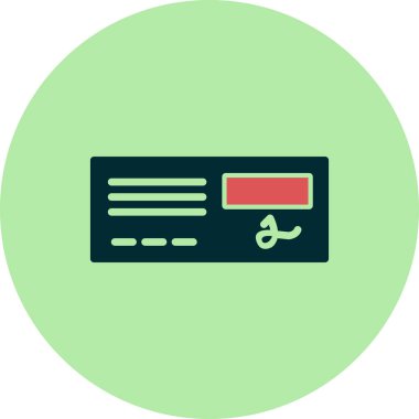 Banka Denetim vektör simgesi. Web uygulaması veya mobil uygulama için modern düz illüstrasyon pictogram.