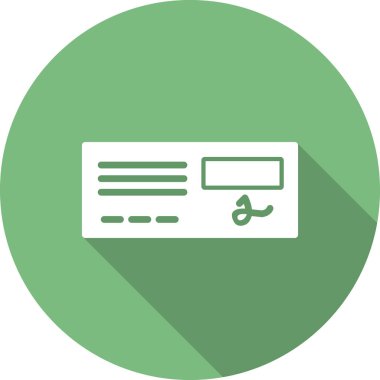 Banka Denetim vektör simgesi. Web uygulaması veya mobil uygulama için modern düz illüstrasyon pictogram.