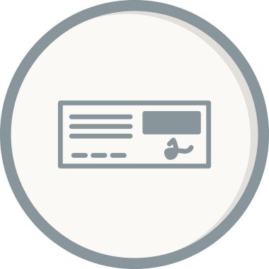 Banka Denetim vektör simgesi. Web uygulaması veya mobil uygulama için modern düz illüstrasyon pictogram.