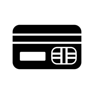 Kredi kartı simgesi, vektör illüstrasyonu
