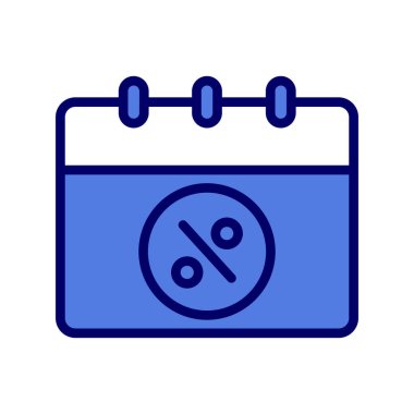 Takvim simgesi, basit biçimdeki eşsiz vektör illüstrasyon simgesi