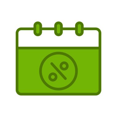 Takvim simgesi, basit biçimdeki eşsiz vektör illüstrasyon simgesi