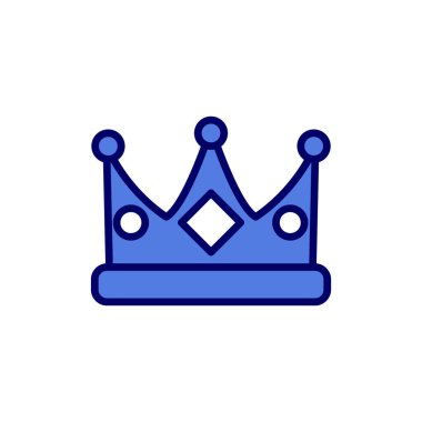 taç simgesi tasarımı, oyun kültürü sembolü ve premium vektörü