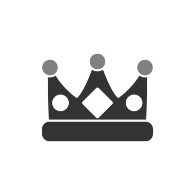 taç simgesi tasarımı, oyun kültürü sembolü ve premium vektörü