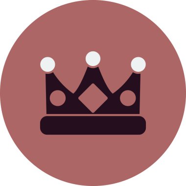 taç simgesi tasarımı, oyun kültürü sembolü ve premium vektörü