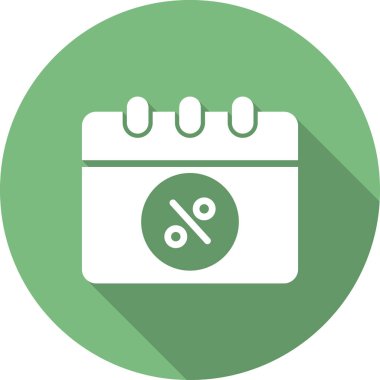 Takvim simgesi, basit biçimdeki eşsiz vektör illüstrasyon simgesi