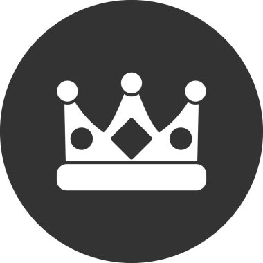 taç simgesi tasarımı, oyun kültürü sembolü ve premium vektörü