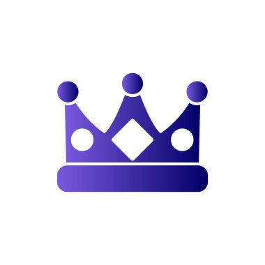 taç simgesi tasarımı, oyun kültürü sembolü ve premium vektörü