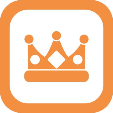 taç simgesi tasarımı, oyun kültürü sembolü ve premium vektörü