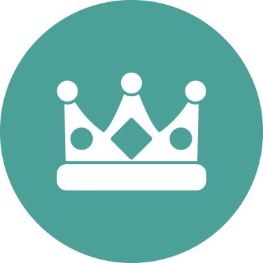 taç simgesi tasarımı, oyun kültürü sembolü ve premium vektörü